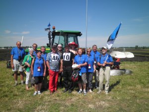 The Estonian team and fan club
